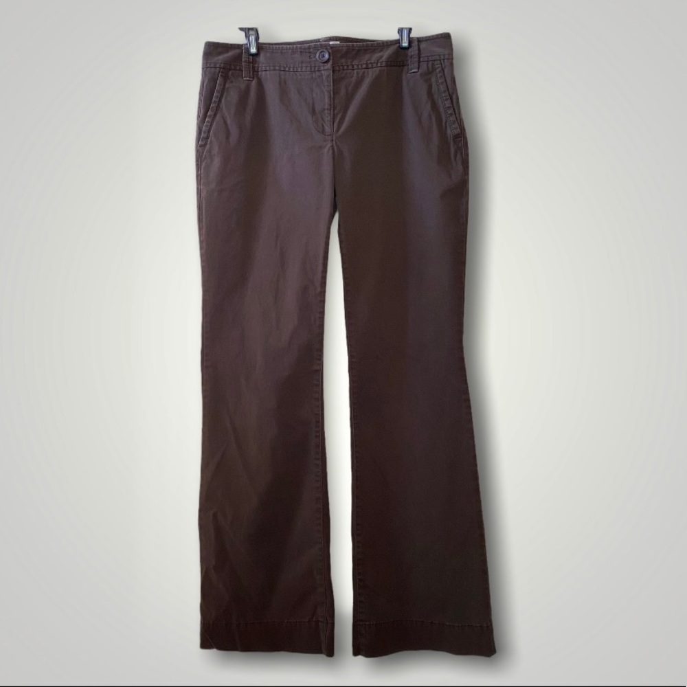 ❗️SOLD❗️Ann Taylor LOFT Low Rise Flared Leg Brown Pants, Y2K